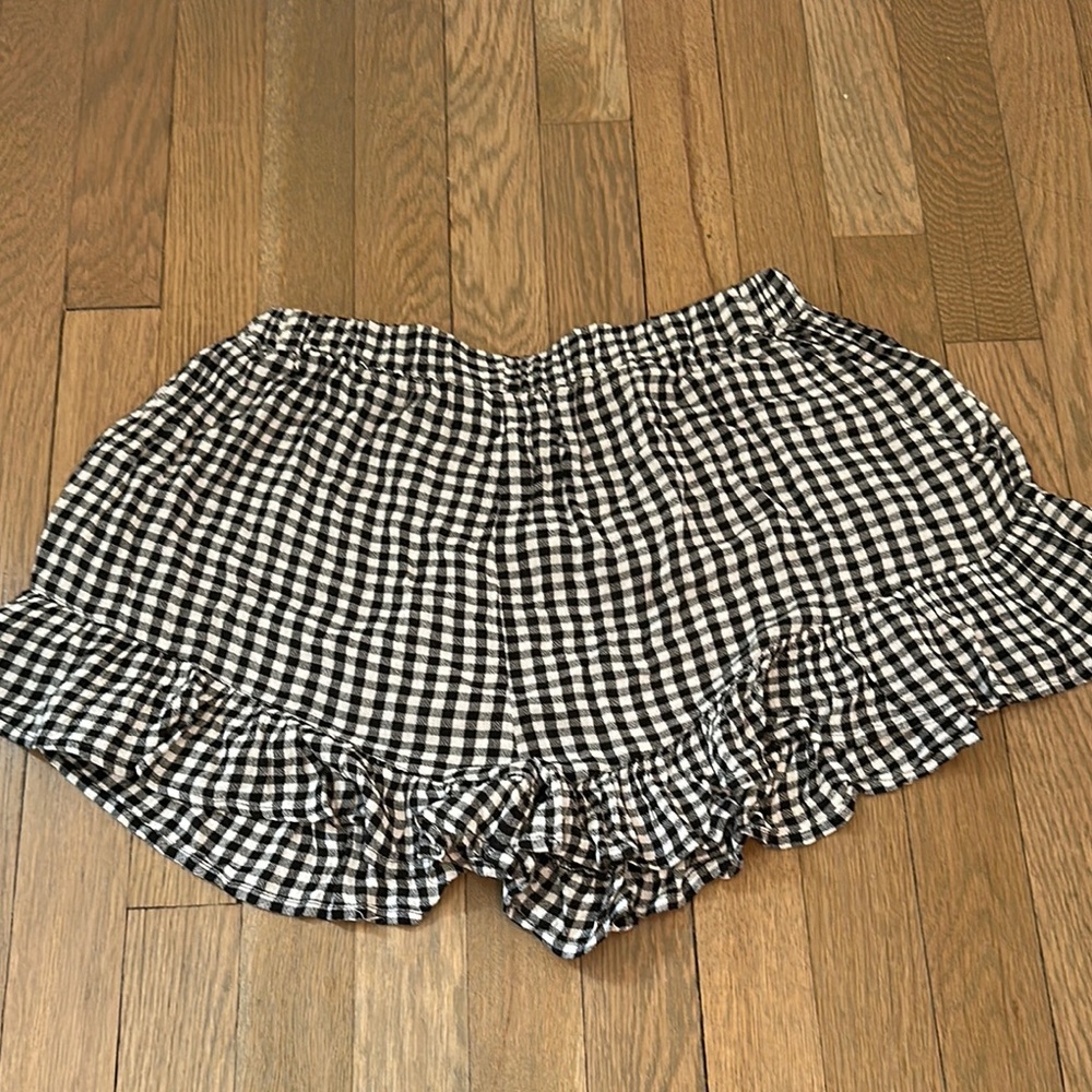 Billabong Black & While Gingham Shorts